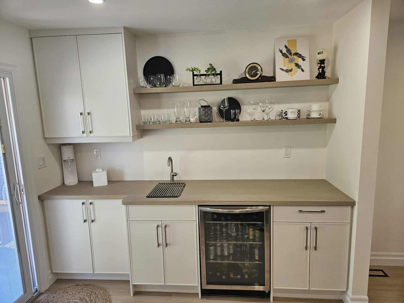 SHELV floating shelves in a customer home