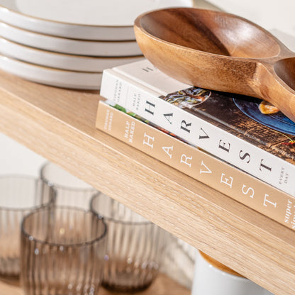 WHITE OAK FLOATING SHELVES