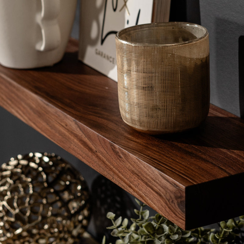 SHELV floating shelves in a customer home