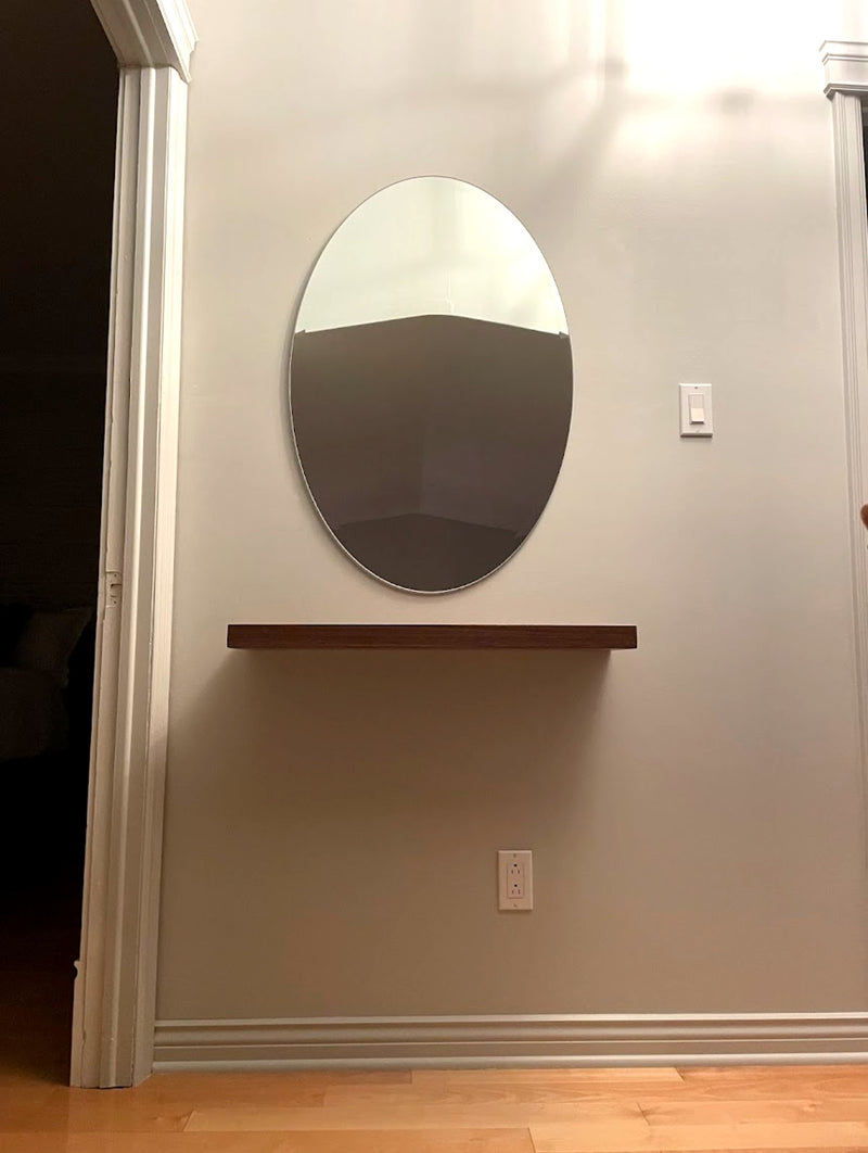 SHELV floating shelves in a customer home